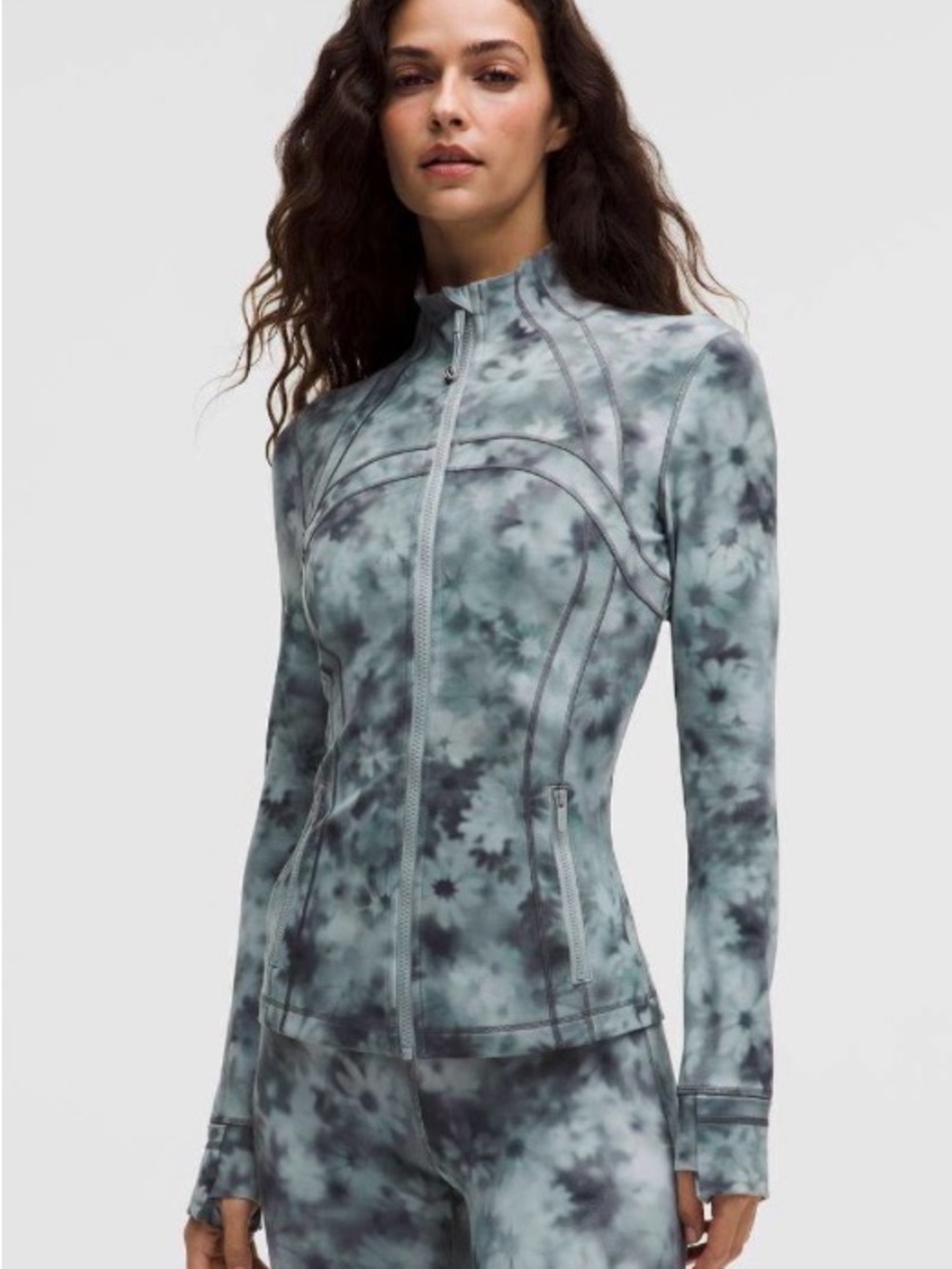 Lululemon Define Jacket Nulu Meadow Haze Grey Multi Women's Jacket Size 6 NWT